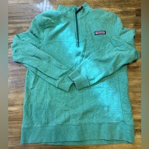 Vineyard Vines Green 1/4 Zip Pullover Sweater Size Small
